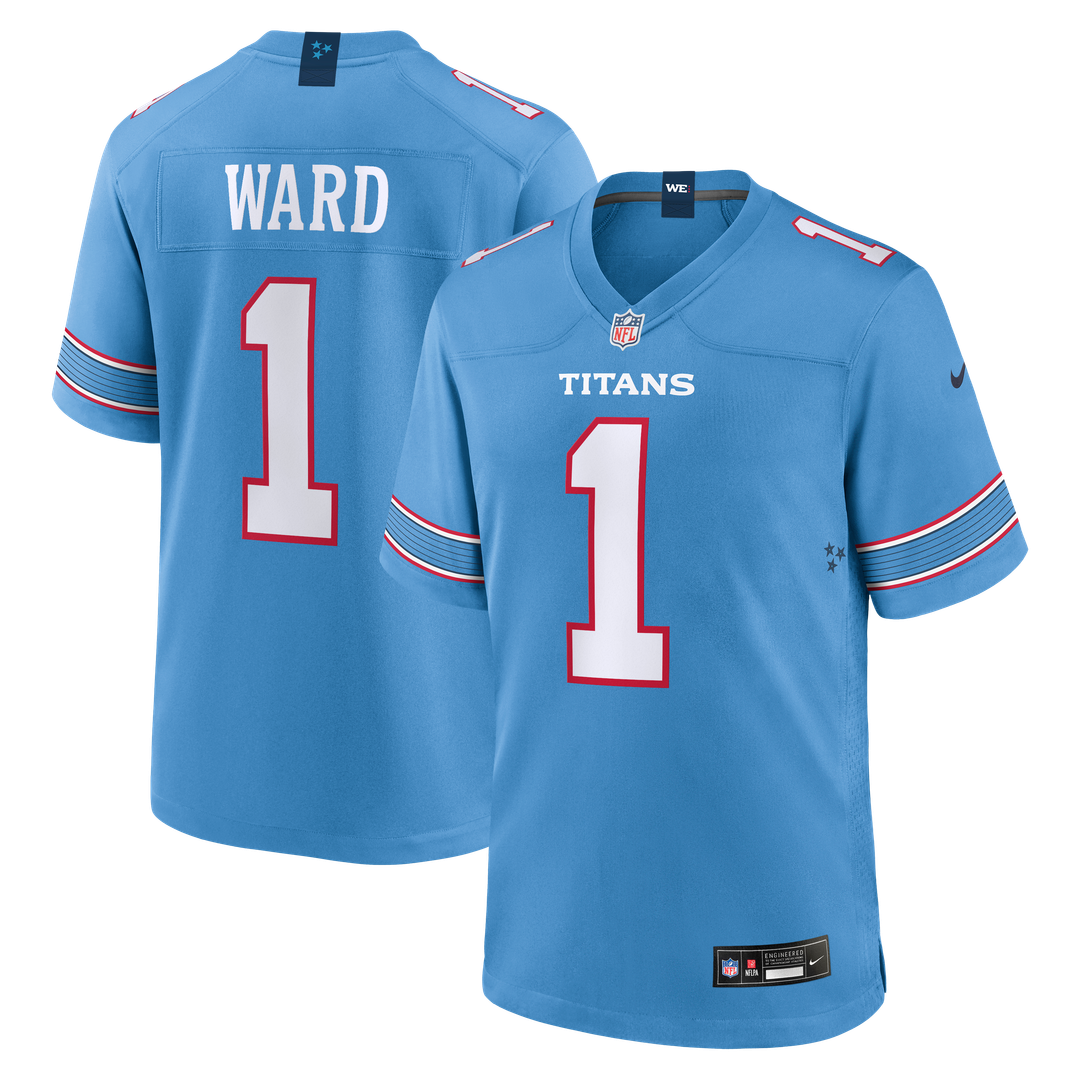 Cameron Ward Tennessee Titans Light Blue Game Jersey