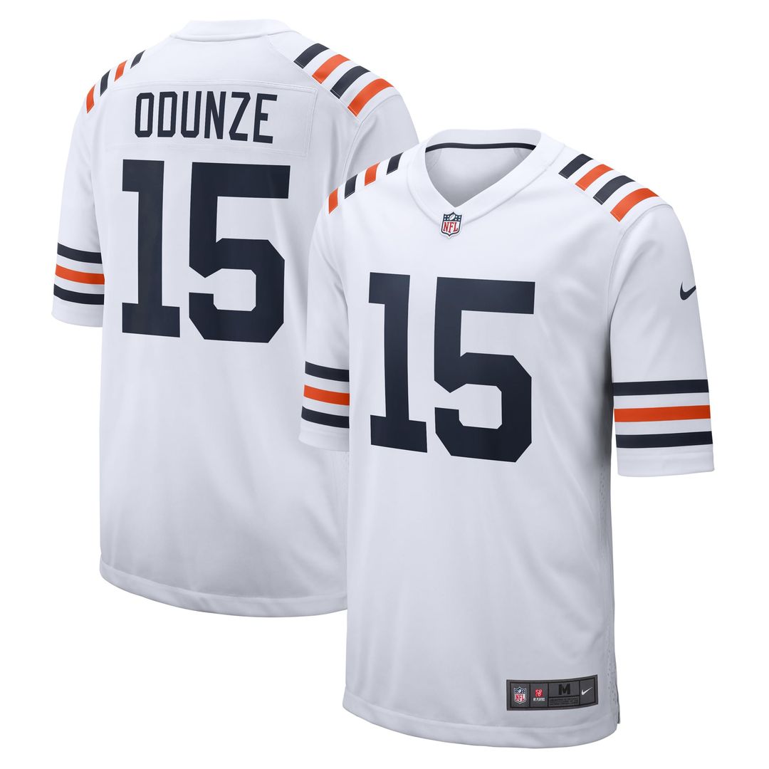Rome Odunze Chicago Bears White Alternate Game Jersey
