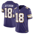 Justin Jefferson Minnesota Vikings Purple Alternate Classic Vapor F.U.S.E. Stitched Limited Jersey