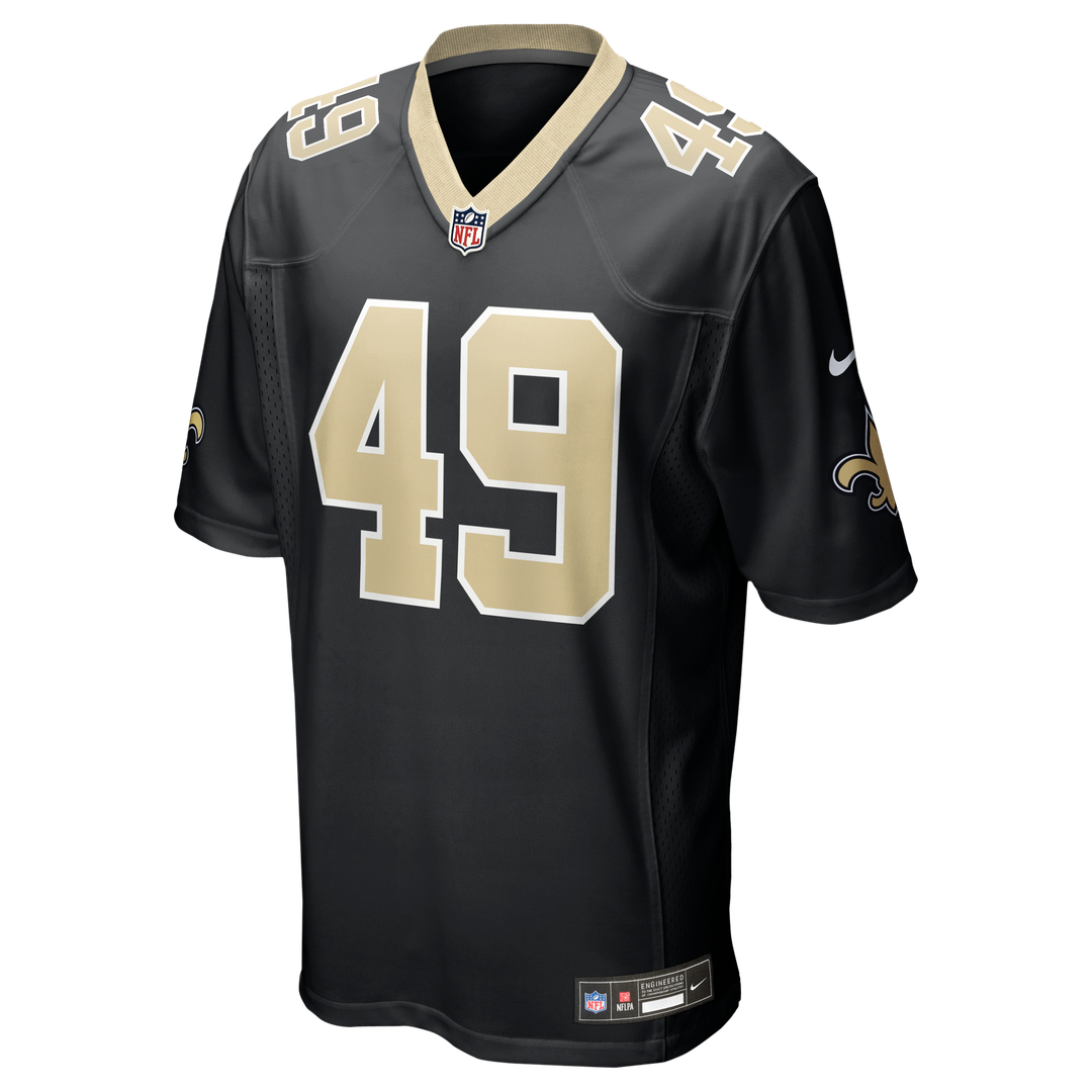 Zach Wood New Orleans Saints Black Game Jersey