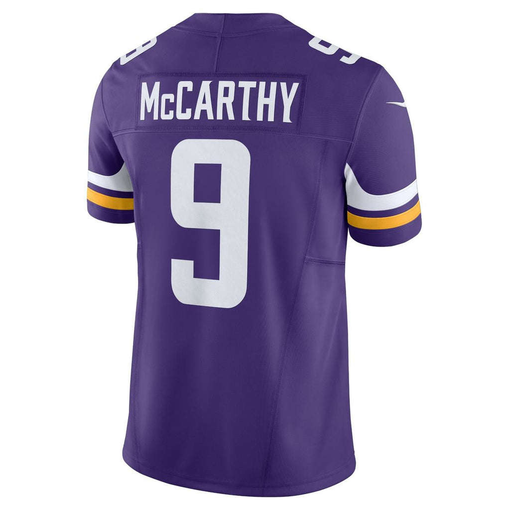 J.J. McCarthy Minnesota Vikings White Vapor F.U.S.E. Limited Jersey