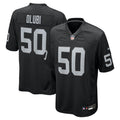 Segun Olubi Las Vegas Raiders Black Team Game Jersey