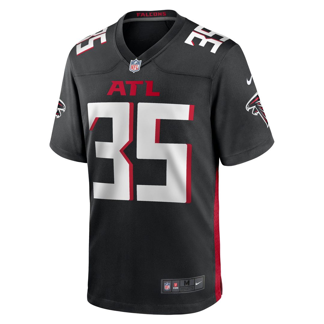 Natrone Brooks Atlanta Falcons Black Team Game Jersey