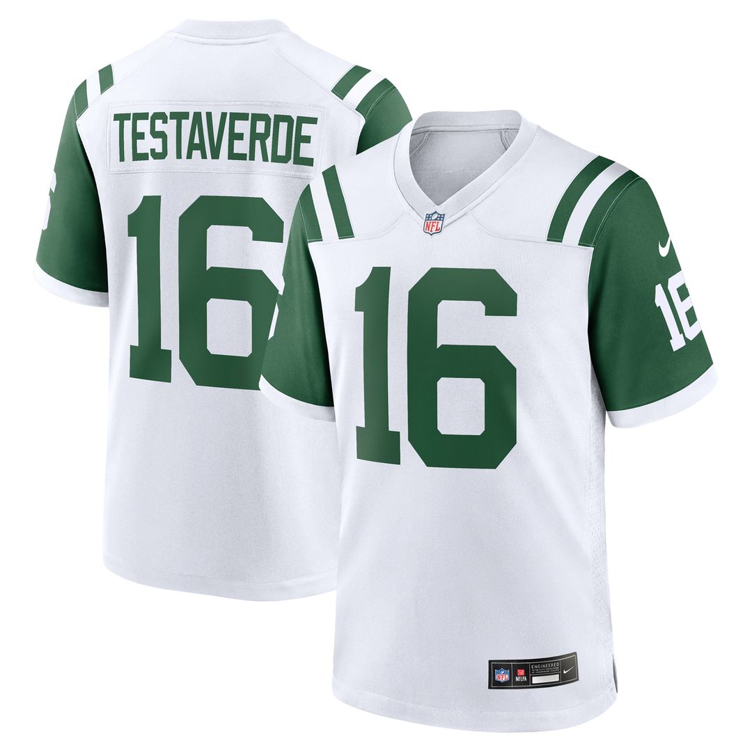 Vinny Testaverde New York Jets White Retired Player Alternate Game Jersey