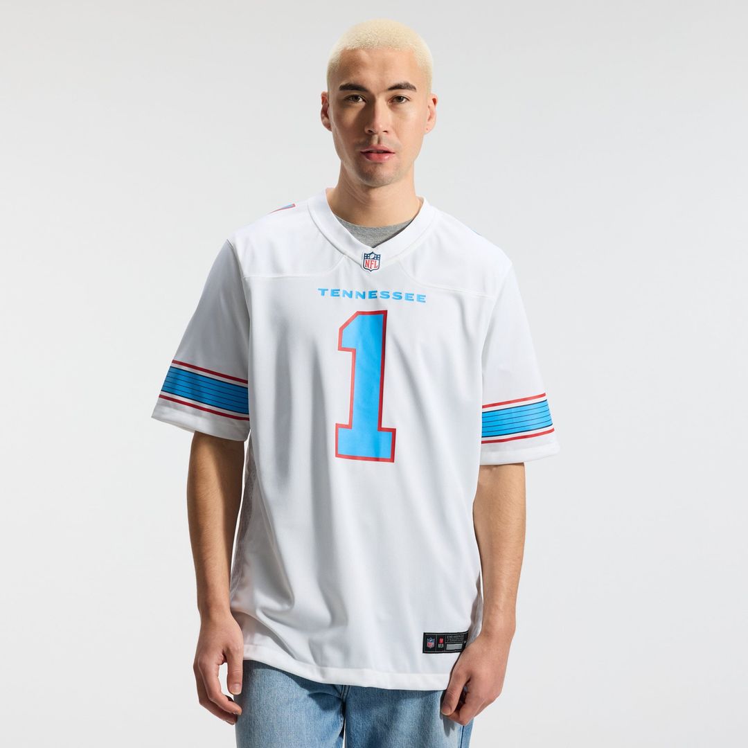 Cameron Ward Tennessee Titans Light Blue Game Jersey