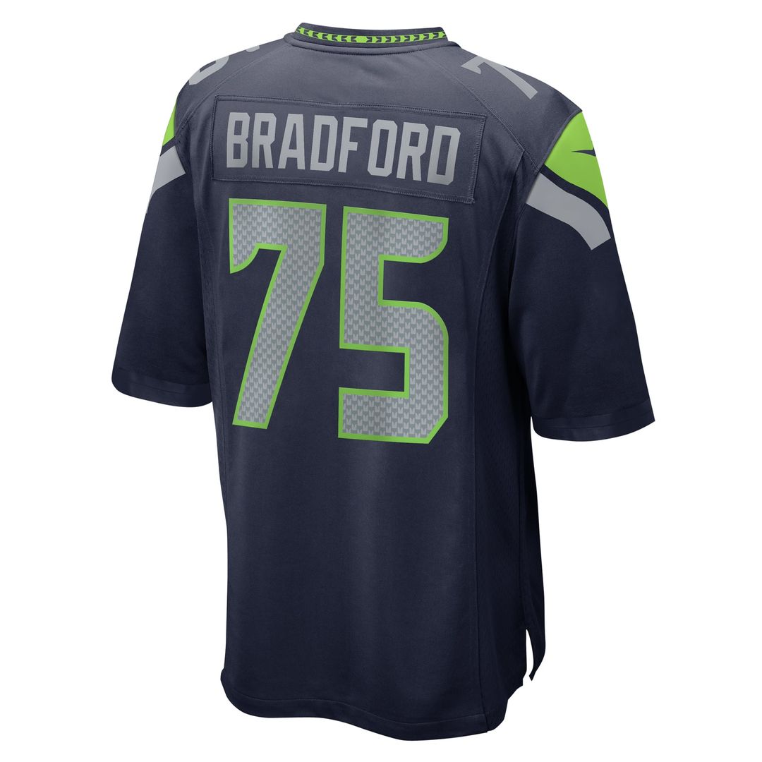 Anthony Bradford Seattle Seahawks College Navy Game Jersey