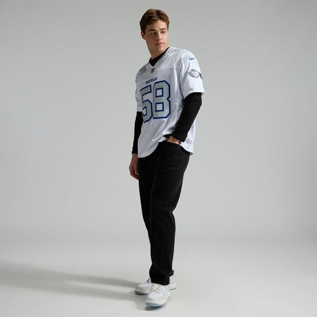 Matt Milano Buffalo Bills White Rivalries Collection Stitched Limited Jersey
