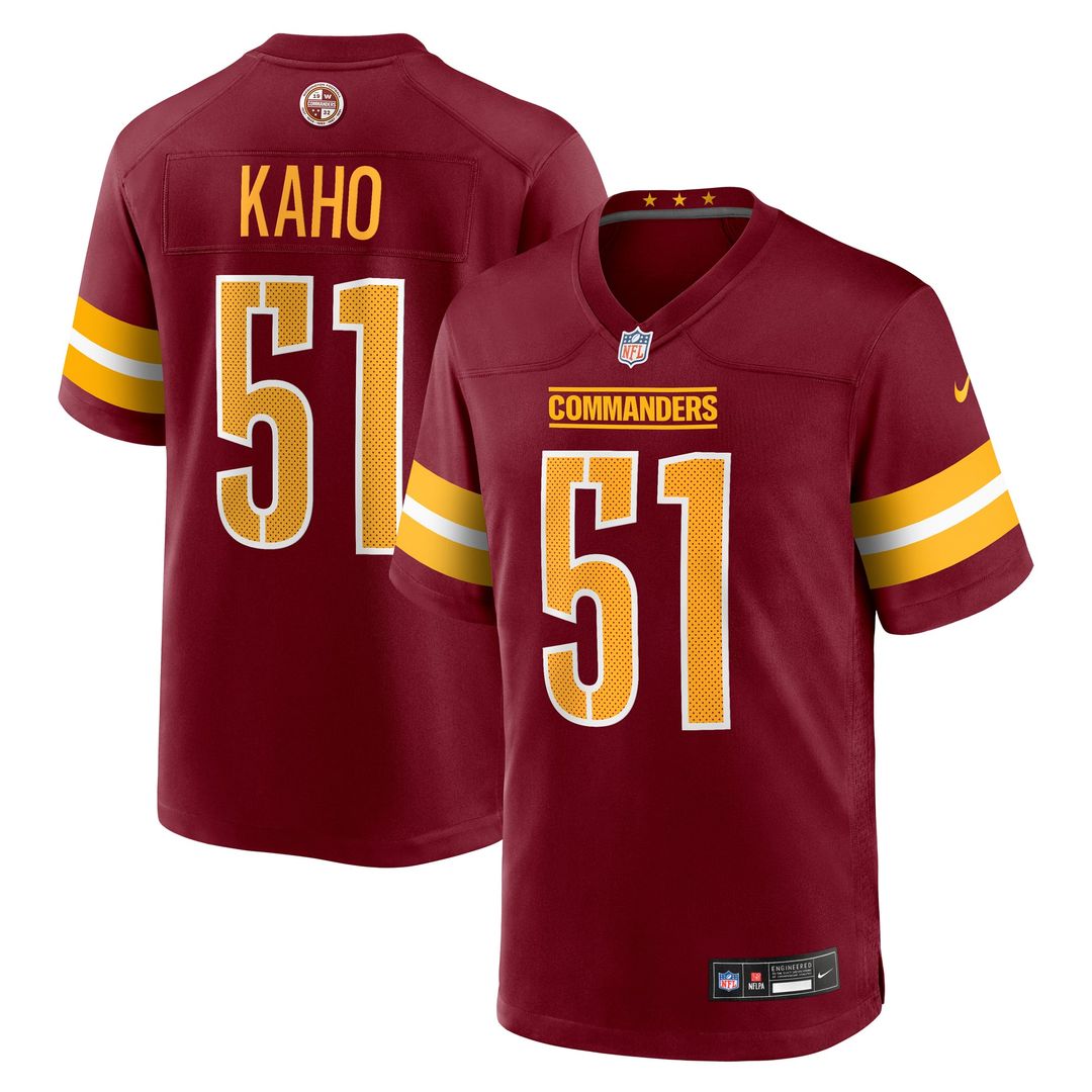 Ale Kaho Washington Commanders Burgundy Team Game Jersey