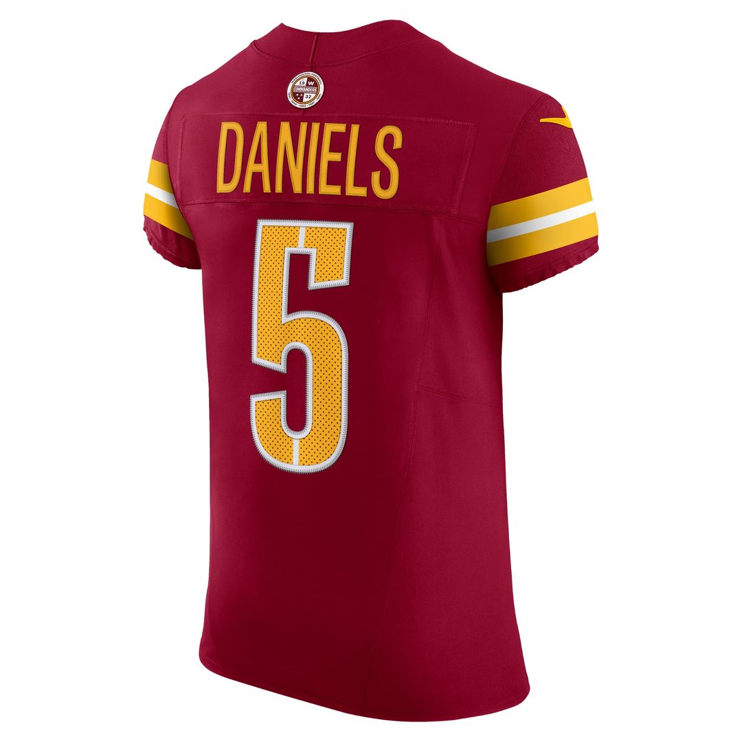 Jayden Daniels Washington Commanders Burgundy Team Vapor F.U.S.E. Elite Jersey