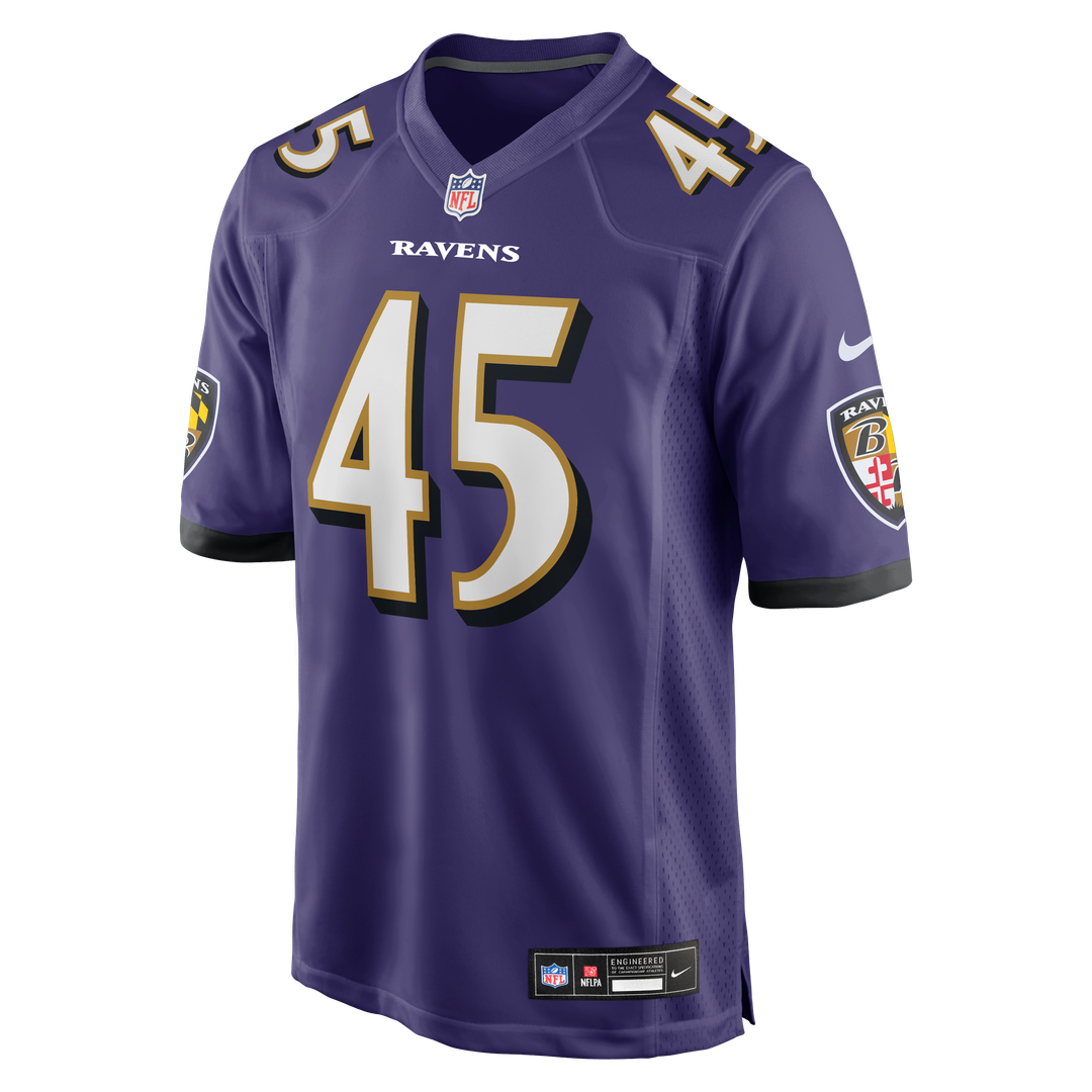 Mike Green Baltimore Ravens Purple Team Game Jersey