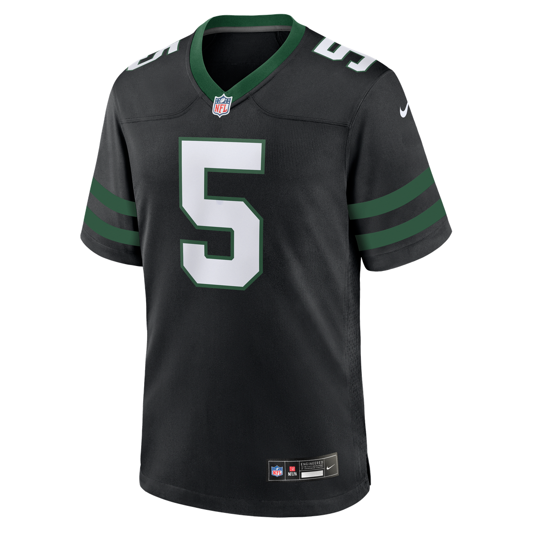 Garrett Wilson New York Jets Legacy Black Alternate Game Jersey