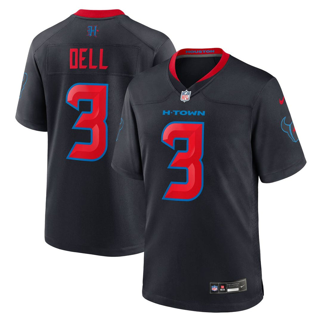 Tank Dell Houston Texans Navy 2nd Alternate Game Jersey