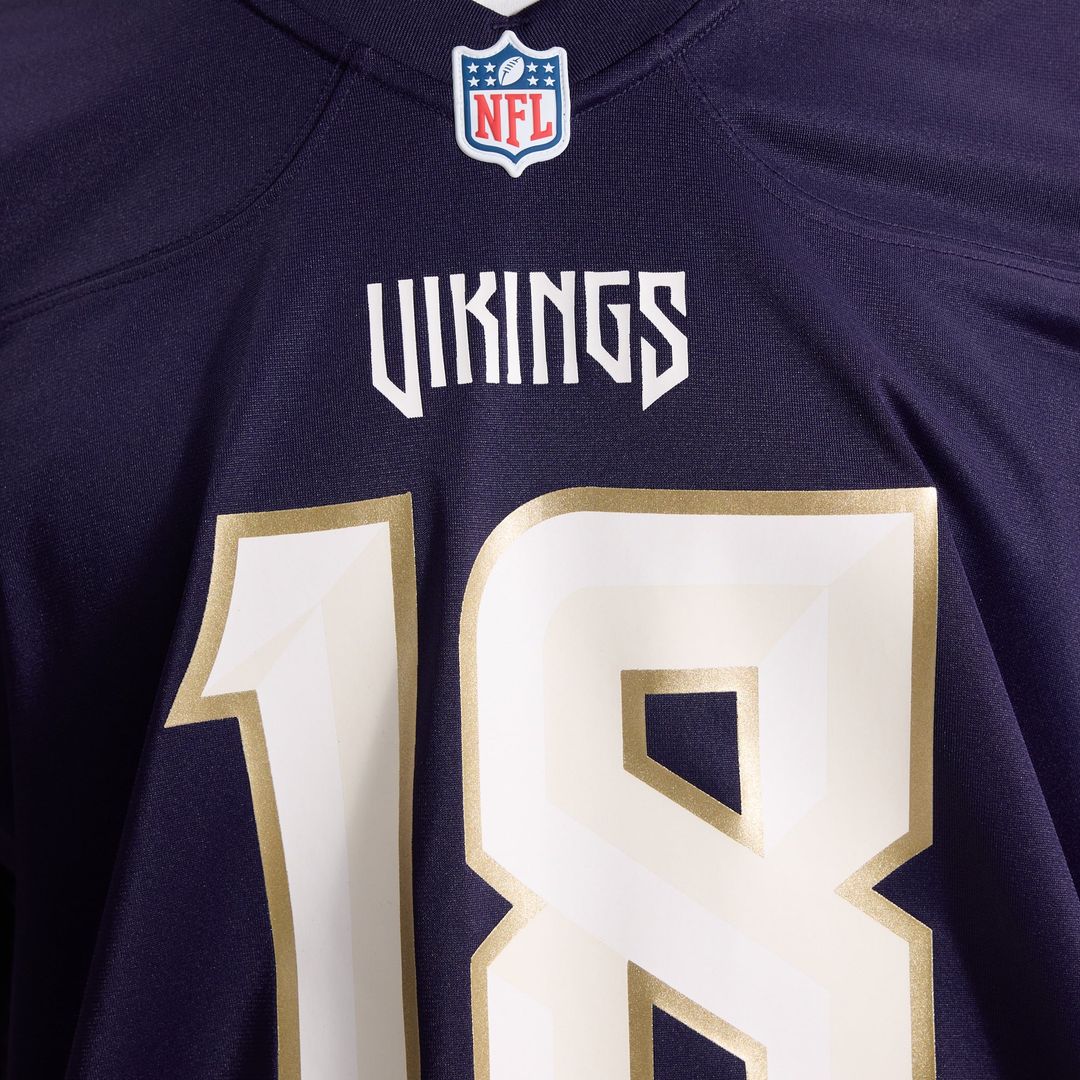 Justin Jefferson Minnesota Vikings Purple 2026 Rivalries Collection Game Jersey