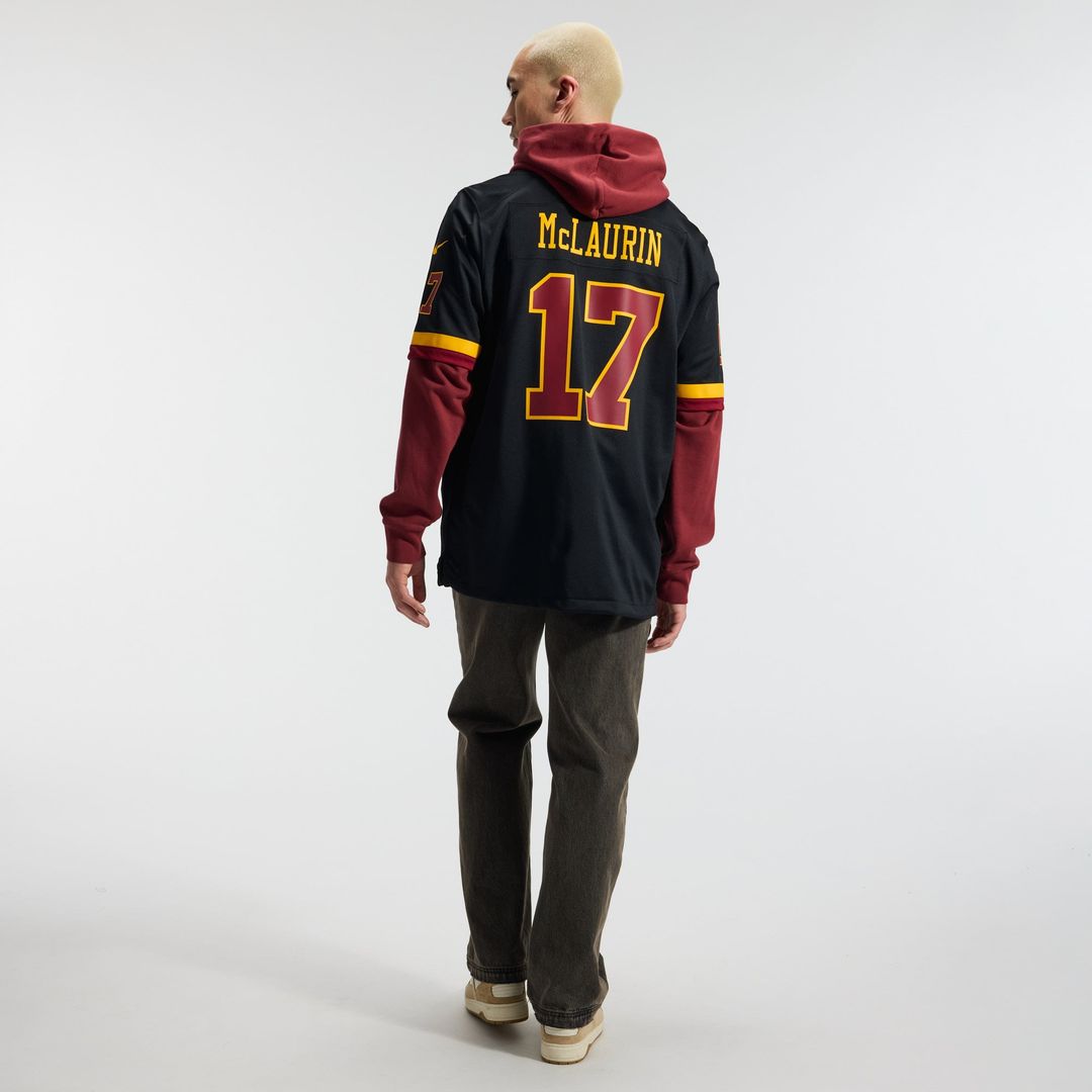 Terry McLaurin Washington Commanders Hail Raiser Black Alternate Game Jersey