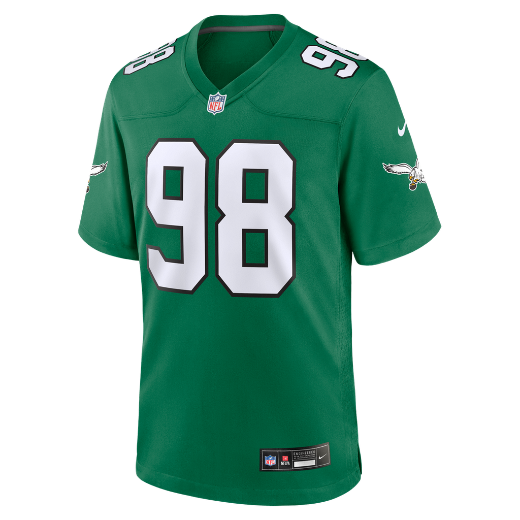Jalen Carter Philadelphia Eagles Midnight Green Team Game Jersey