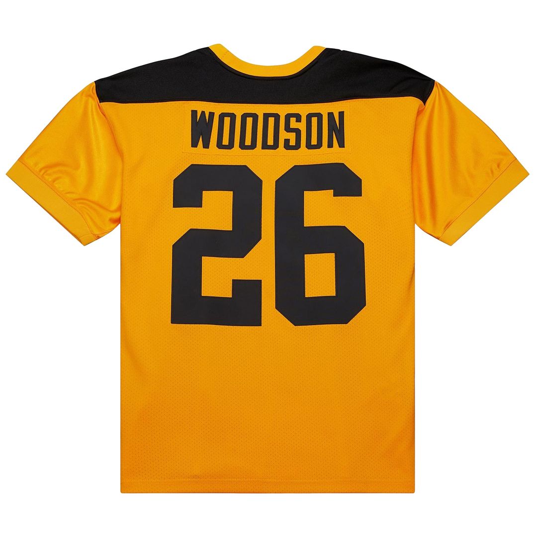 Rod Woodson Pittsburgh Steelers 1994 Gold Authentic Throwback Retired Player Jersey