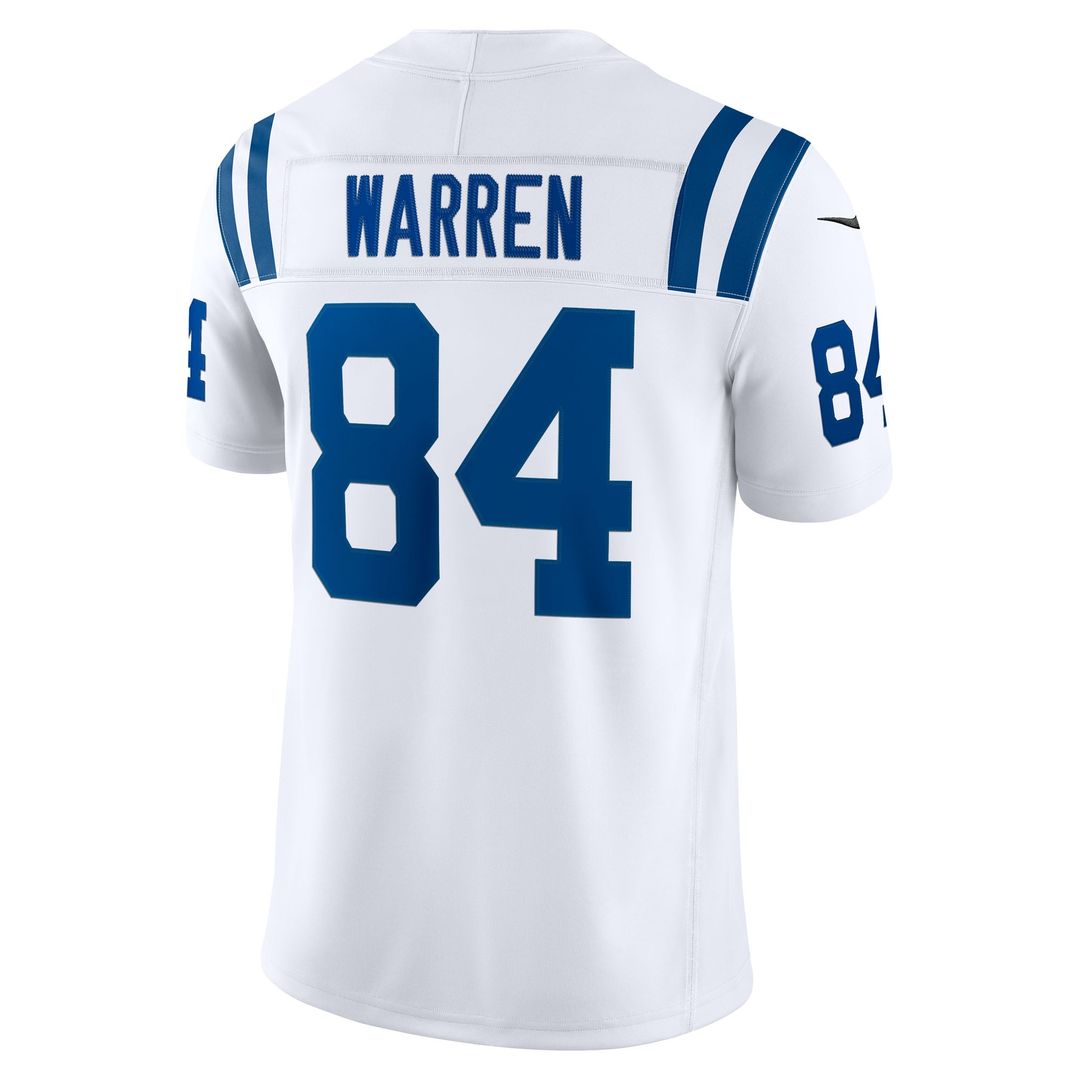 Tyler Warren Indianapolis Colts White Vapor F.U.S.E. Stitched Limited Jersey