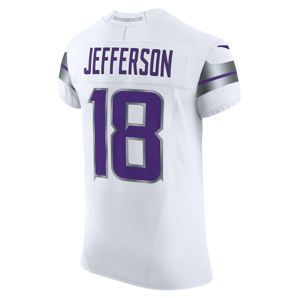 Justin Jefferson Minnesota Vikings White Alternate Vapor F.U.S.E. Elite Player Jersey