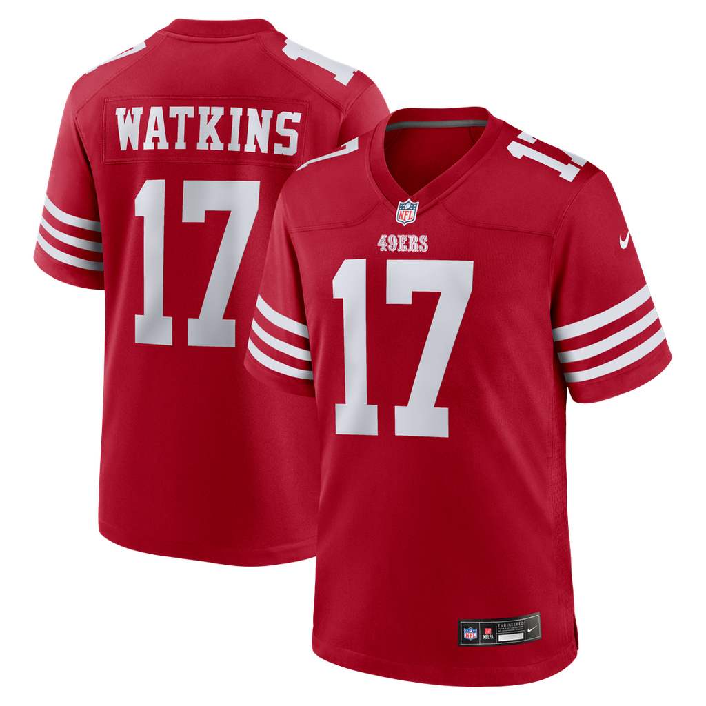 Jordan Watkins San Francisco 49ers Scarlet Team Game Jersey