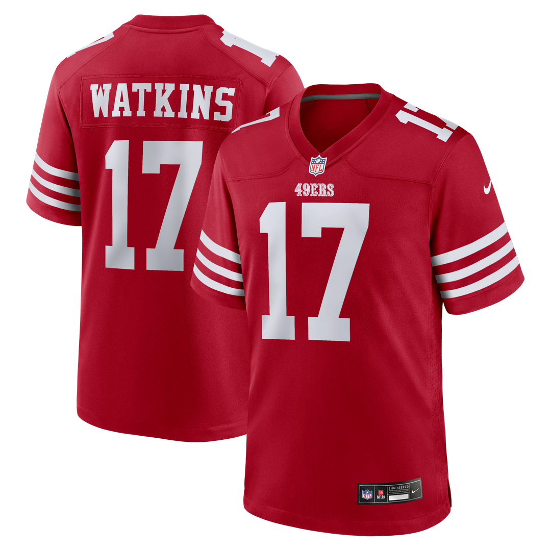 Jordan Watkins San Francisco 49ers Scarlet Team Game Jersey