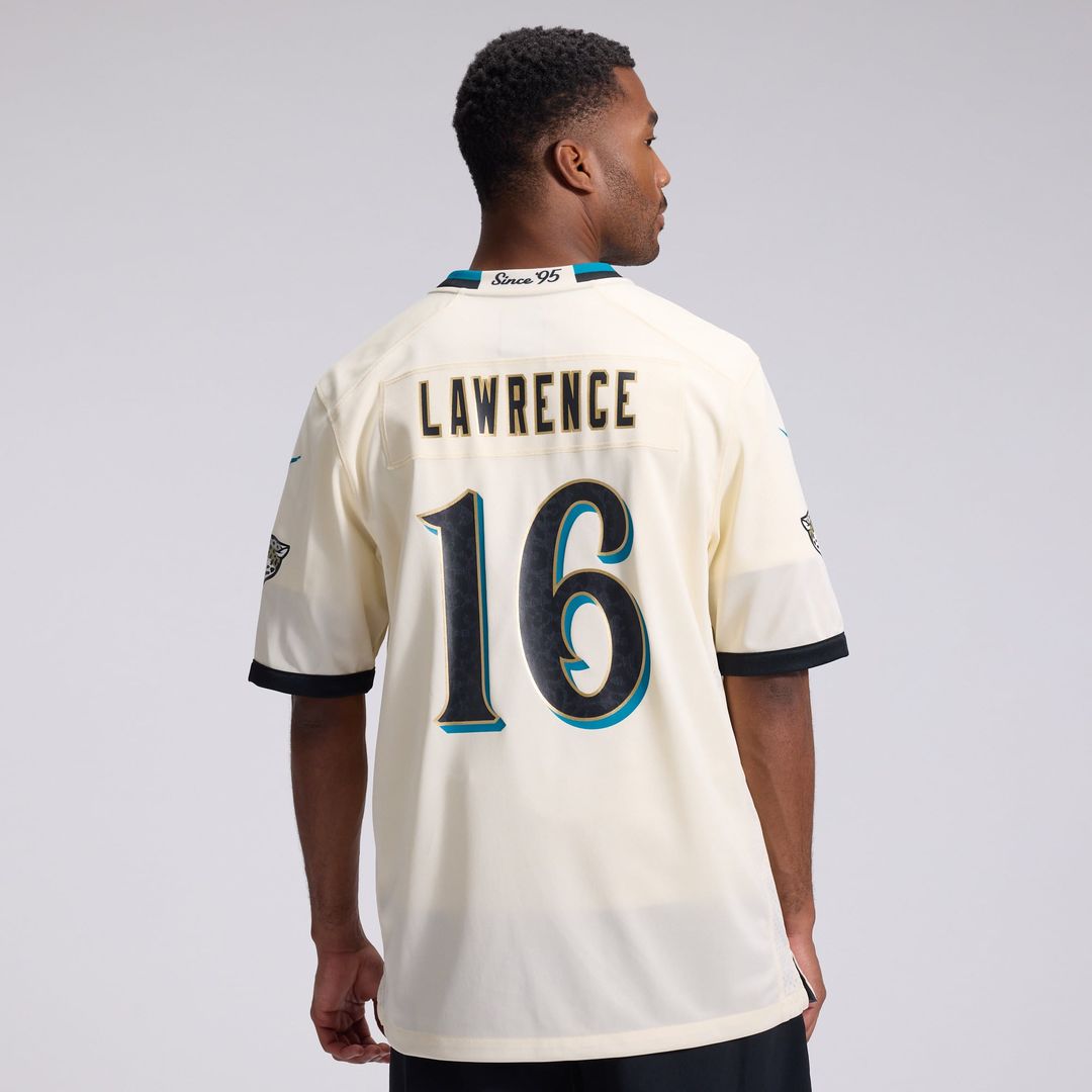 Trevor Lawrence Jacksonville Jaguars Natural 2026 Rivalries Collection Game Jersey