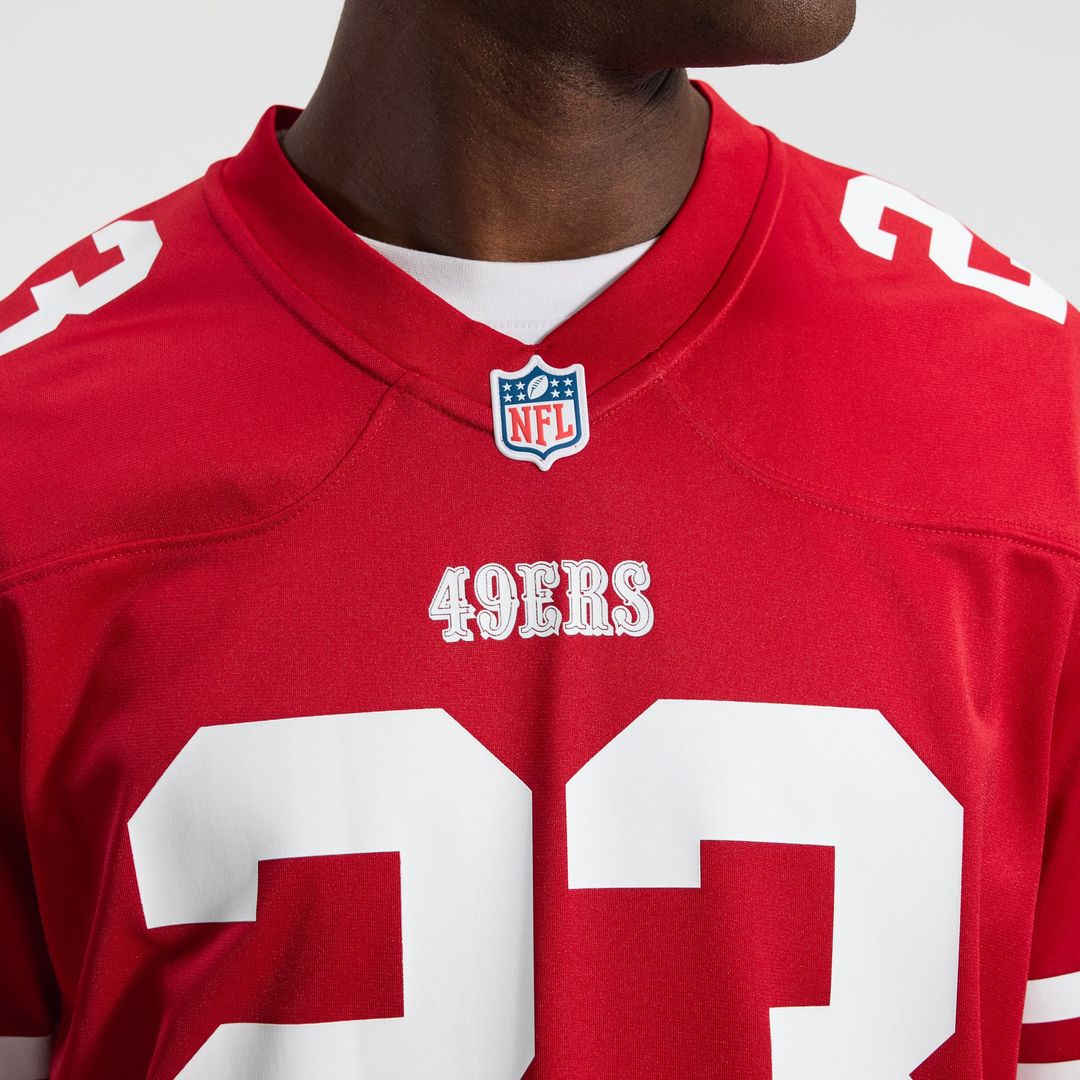 Christian McCaffrey San Francisco 49ers Scarlet Game Player Jersey