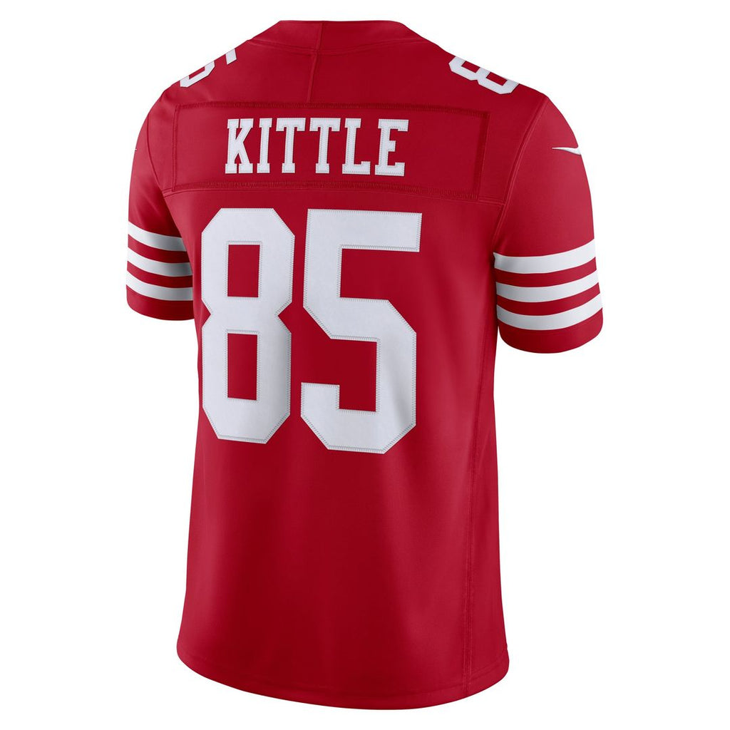 George Kittle San Francisco 49ers Scarlet Team Vapor F.U.S.E. Stitched Limited Jersey