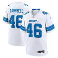 Jack Campbell Detroit Lions White White Game Jersey