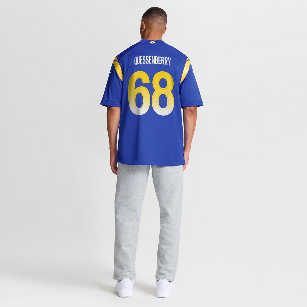David Quessenberry Los Angeles Rams Royal Team Game Jersey