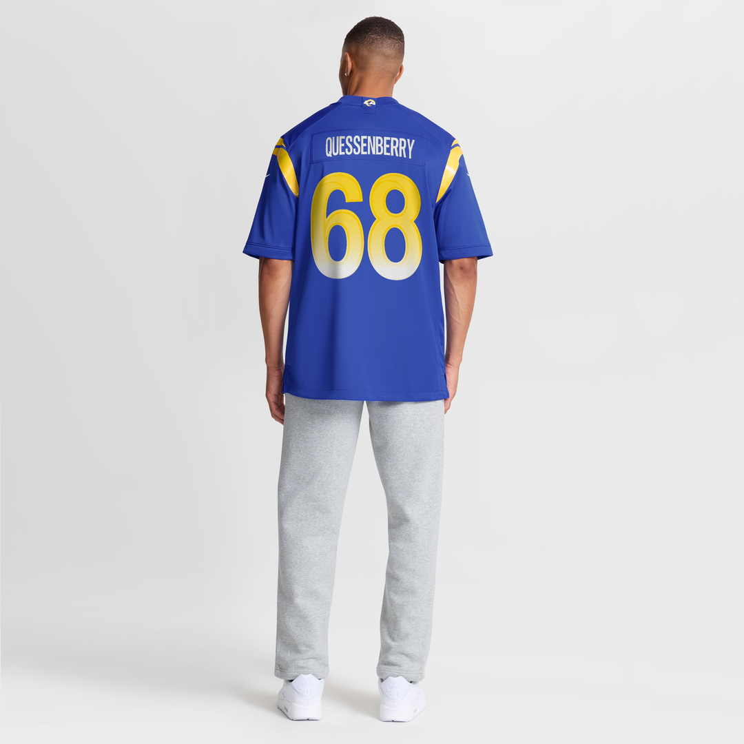 David Quessenberry Los Angeles Rams Royal Team Game Jersey