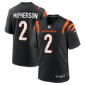 Evan McPherson Cincinnati Bengals Black Game Jersey