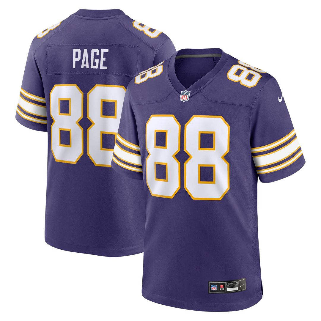 Alan Page Minnesota Vikings Purple Retired Player Alternate Game Jersey