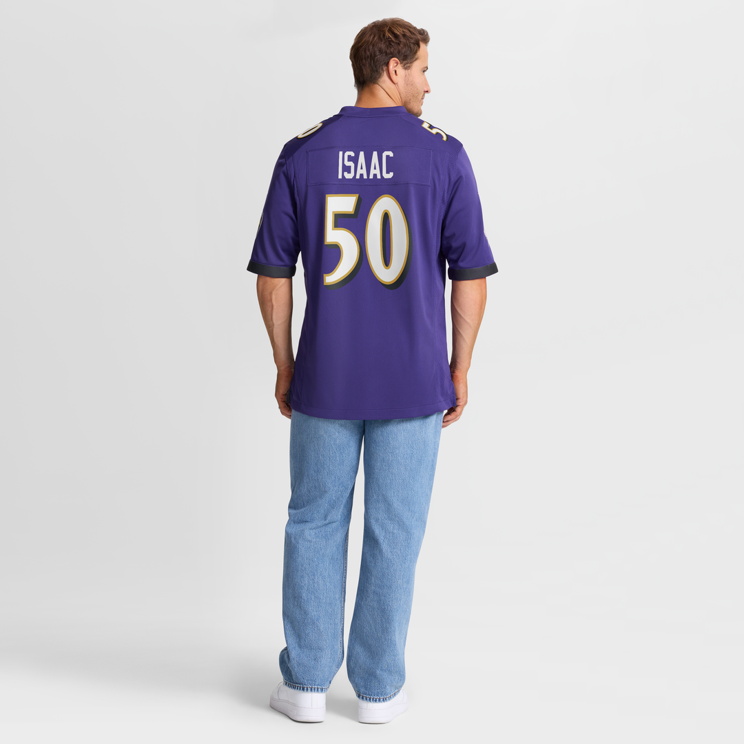 Adisa Isaac Baltimore Ravens Purple Team Game Jersey