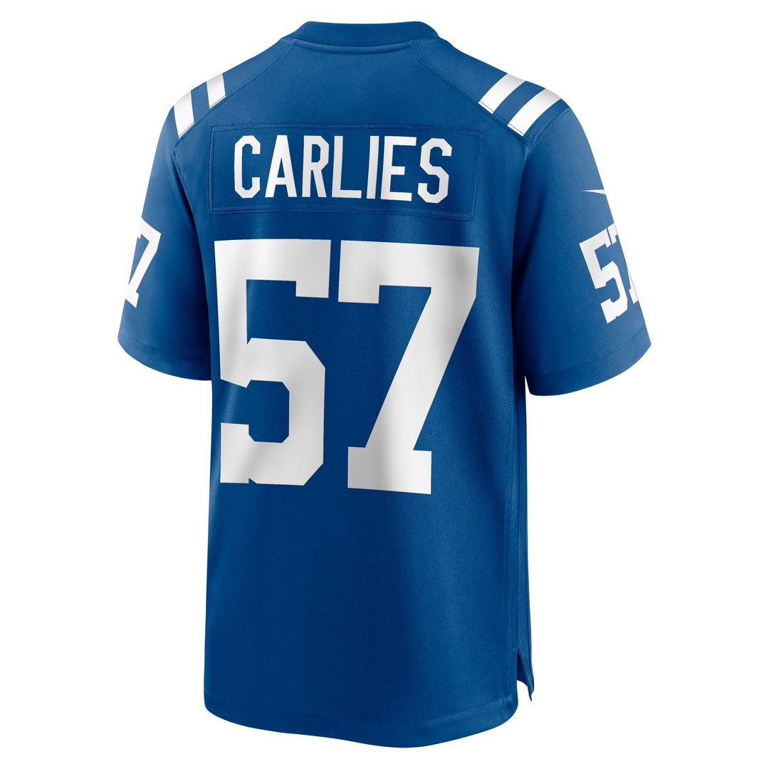 Jaylon Carlies Indianapolis Colts Royal Game Jersey