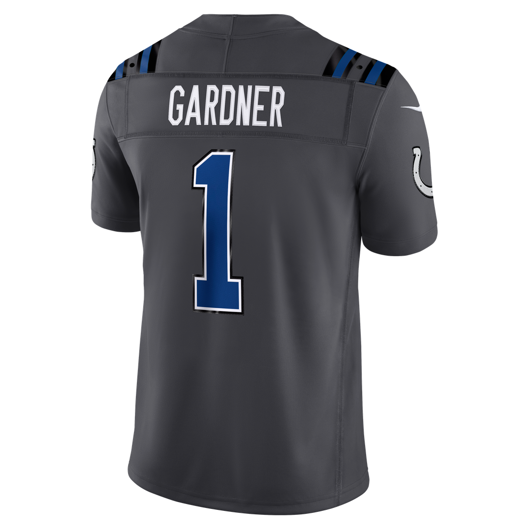 Ahmad Sauce Gardner Indianapolis Colts Anthracite 2026 Rivalries Collection Stitched Limited Jersey