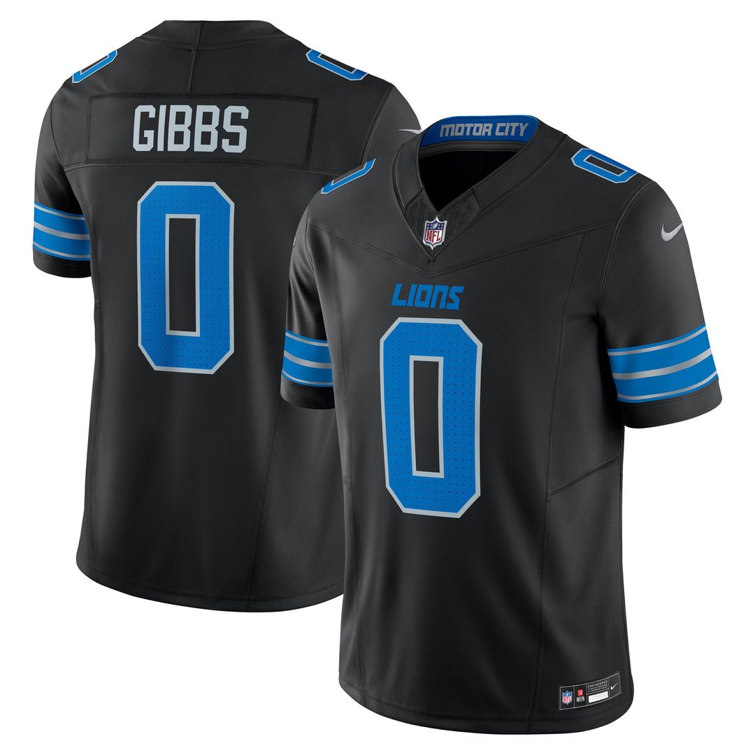 Jahmyr Gibbs Detroit Lions White Vapor F.U.S.E. Limited Jersey