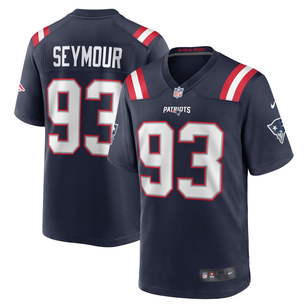 Richard Seymour New England Patriots Navy Retired Player Game Jersey