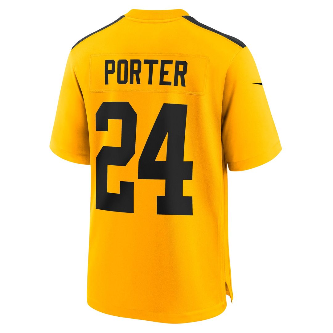Joey Porter Jr. Pittsburgh Steelers Gold Alternate 1933 Throwback Game Jersey