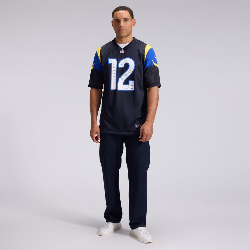 Puka Nacua Los Angeles Rams Dark Blue Rivalries Collection Game Jersey