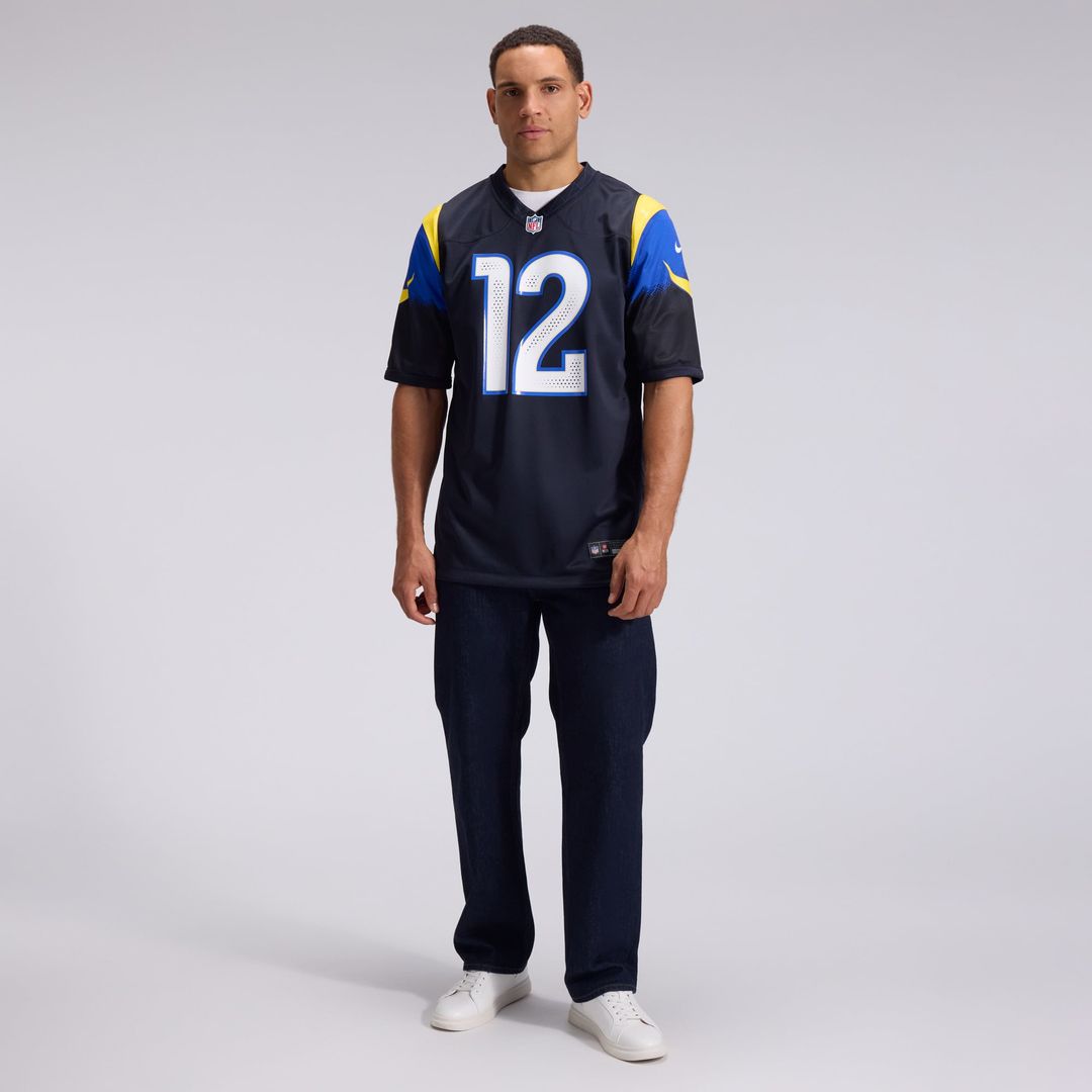 Puka Nacua Los Angeles Rams Dark Blue Rivalries Collection Game Jersey