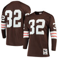 Jim Brown Cleveland Browns 1964 Brown Authentic Throwback Retired Player Jersey