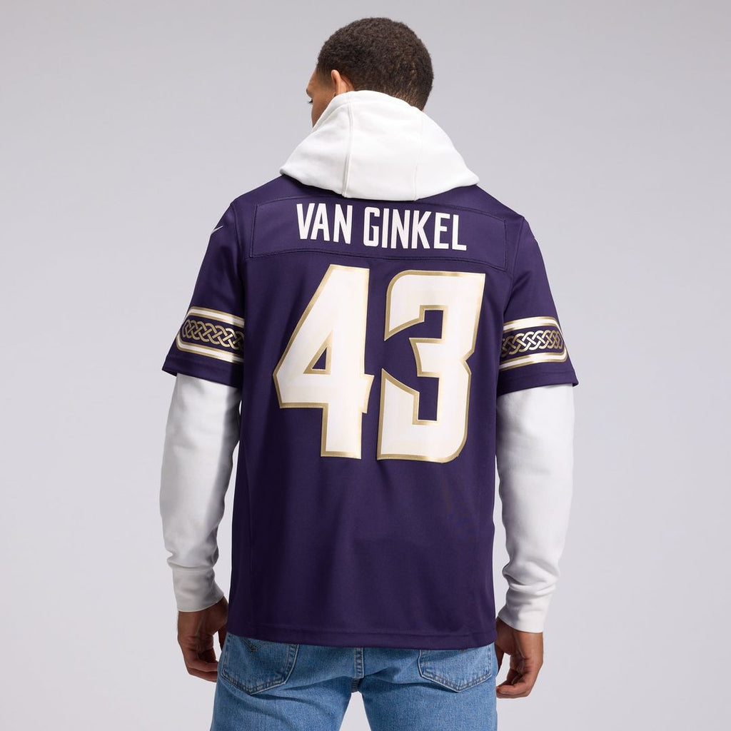 Andrew Van Ginkel Minnesota Vikings Purple 2026 Rivalries Collection Stitched Limited Jersey