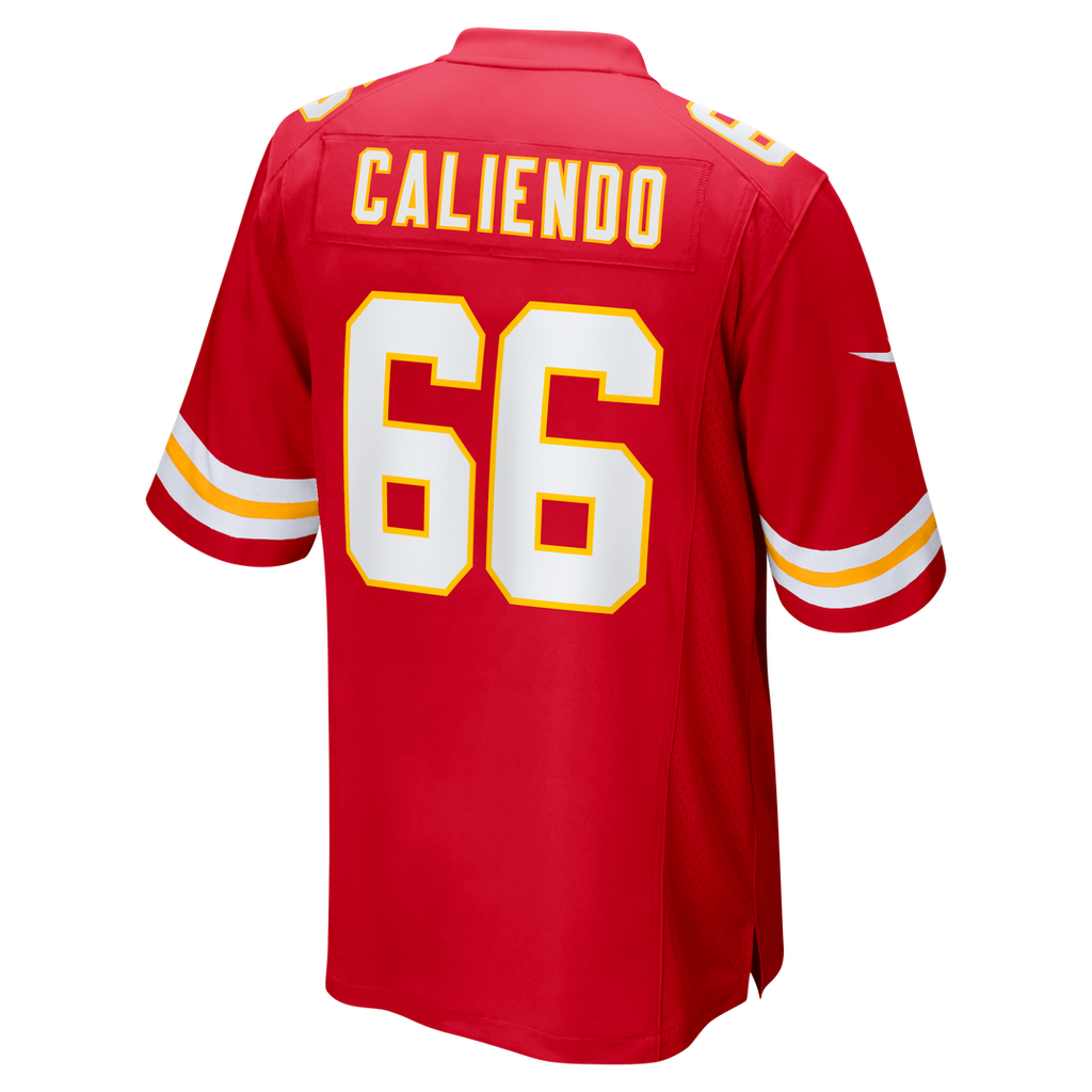 Mike Caliendo Kansas City Chiefs Red Game Player Jersey