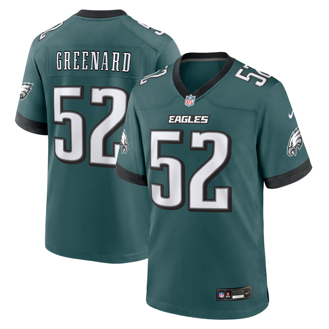 Jonathan Greenard Philadelphia Eagles Midnight Green Team Game Jersey