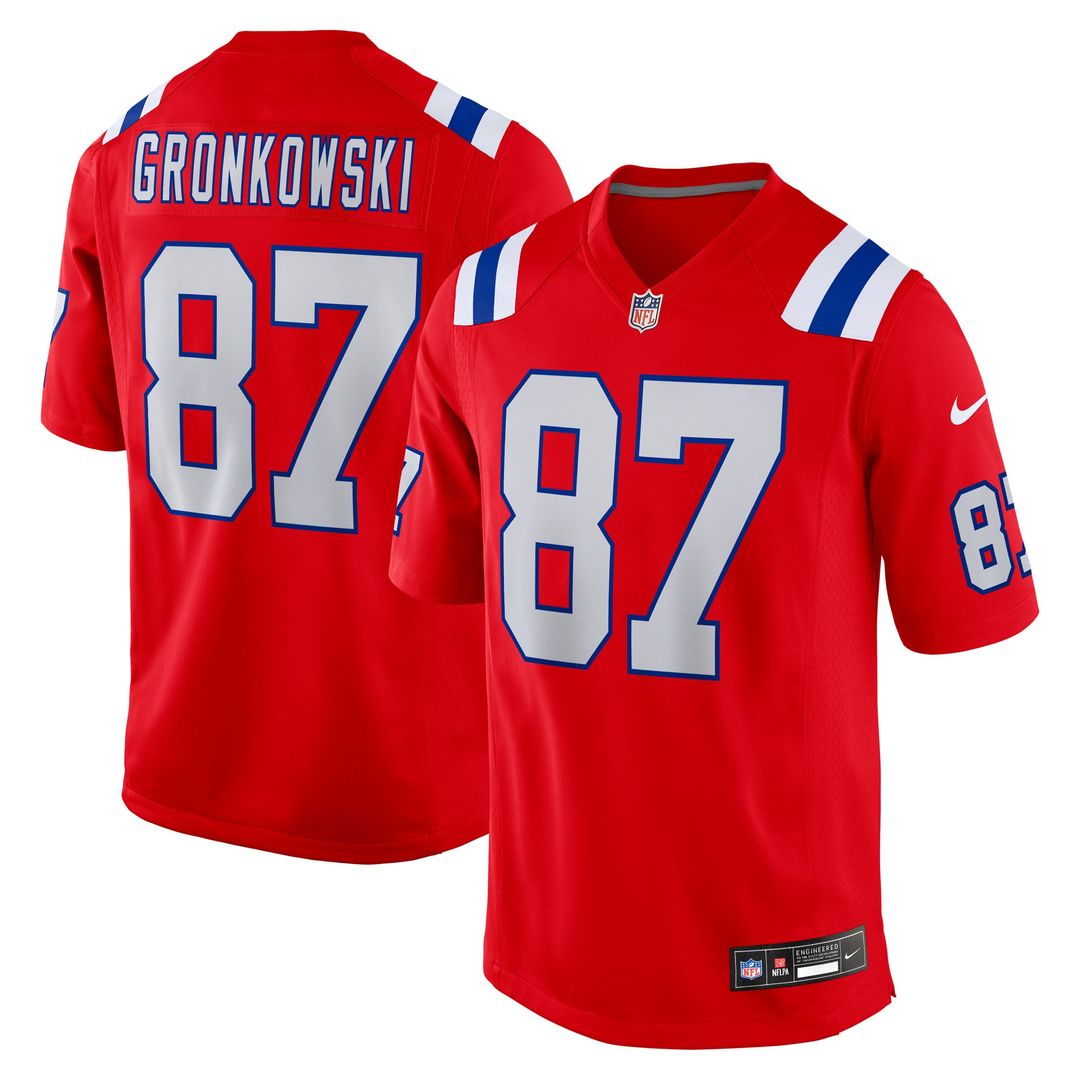 Rob Gronkowski New England Patriots Navy Team Retired Player Game Jersey