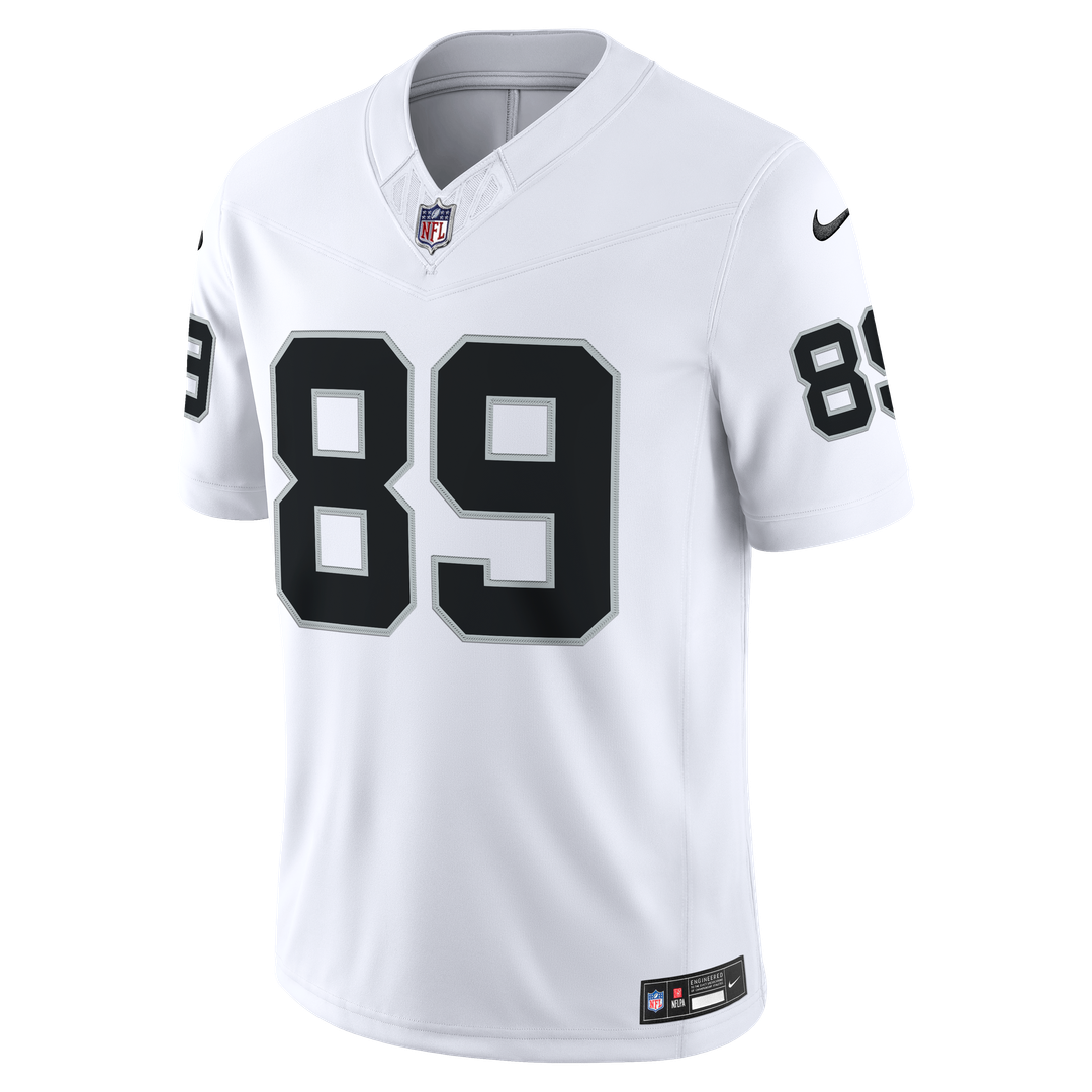 Brock Bowers Las Vegas Raiders White Vapor F.U.S.E. Stitched Limited Jersey