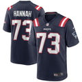 John Hannah New England Patriots Navy Game Retired Player Jersey