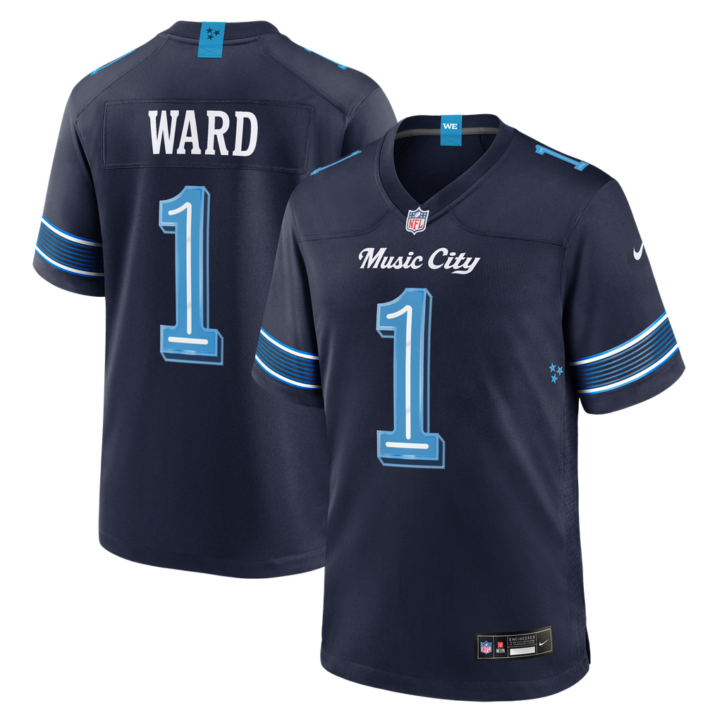 Cameron Ward Tennessee Titans Navy 2026 Rivalries Collection Game Jersey