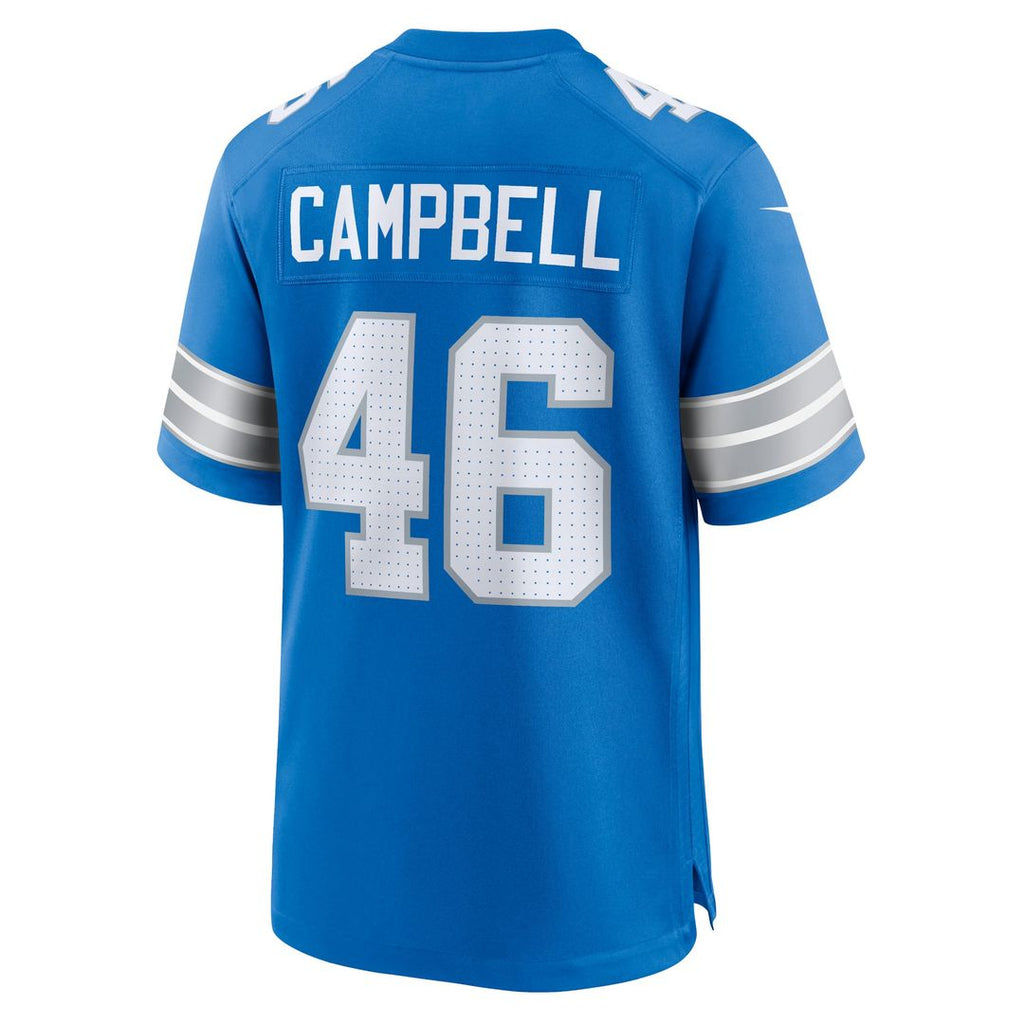 Jack Campbell Detroit Lions White White Game Jersey