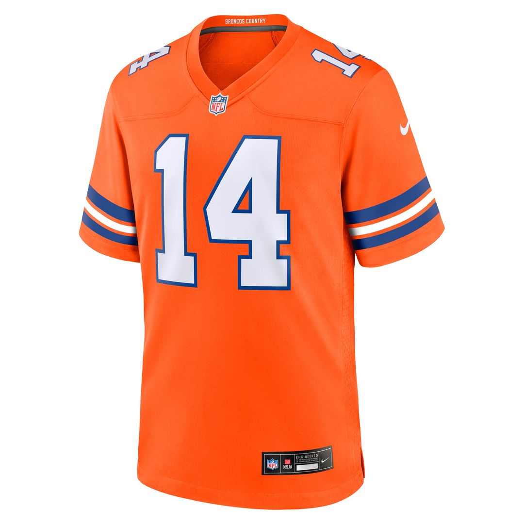 Courtland Sutton Denver Broncos Orange Alternate Game Jersey